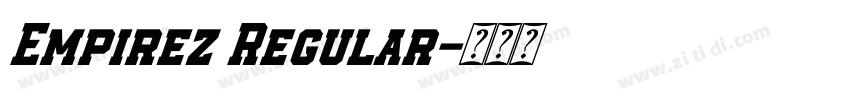 Empirez Regular字体转换